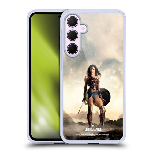Justice League Movie Character Posters Wonder Woman Soft Gel Case for Samsung Galaxy A35 5G