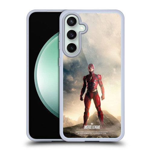 Justice League Movie Character Posters The Flash Soft Gel Case for Samsung Galaxy S23 FE 5G