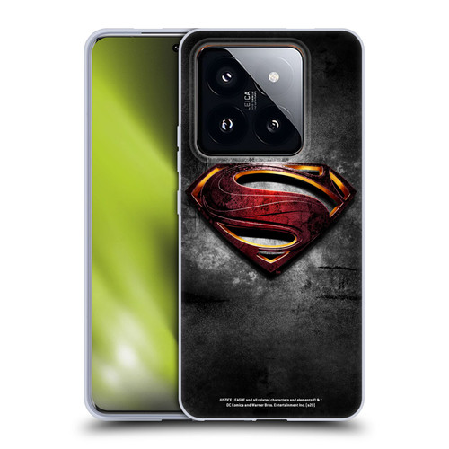 Justice League Movie Superman Logo Art Man Of Steel Soft Gel Case for Xiaomi 14 Pro