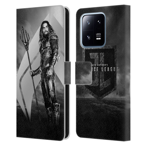 Zack Snyder's Justice League Snyder Cut Character Art Aquaman Leather Book Wallet Case Cover For Xiaomi 13 Pro 5G