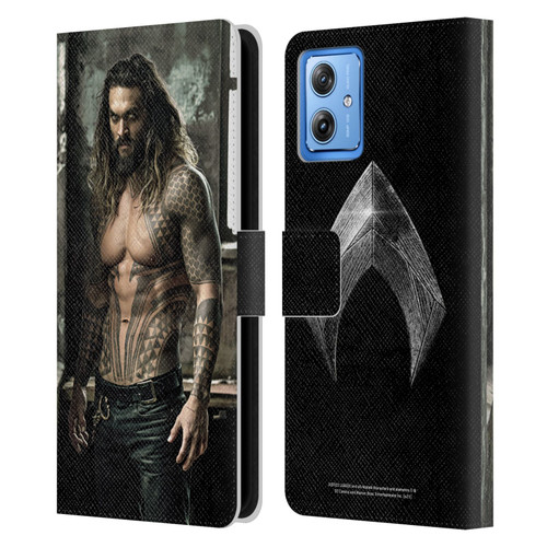Zack Snyder's Justice League Snyder Cut Photography Aquaman Leather Book Wallet Case Cover For Motorola Moto G54 5G