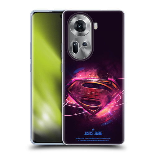 Justice League Movie Logos Superman 2 Soft Gel Case for OPPO Reno11
