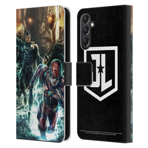 Zack Snyder's Justice League Snyder Cut Graphics Darkseid, Superman, Flash Leather Book Wallet Case Cover For Samsung Galaxy A24 4G / M34 5G