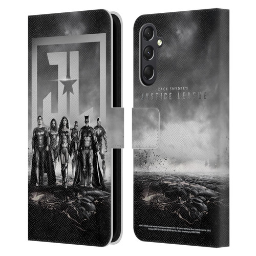 Zack Snyder's Justice League Snyder Cut Graphics Group Poster Leather Book Wallet Case Cover For Samsung Galaxy A24 4G / M34 5G