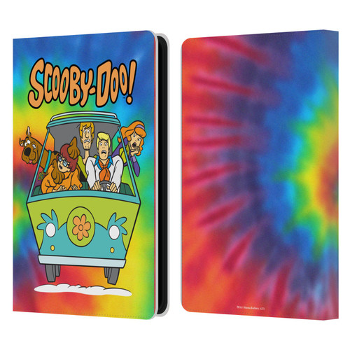 Scooby-Doo Mystery Inc. Tie Dye Leather Book Wallet Case Cover For Amazon Kindle Paperwhite 5 (2021)