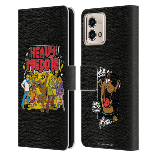 Scooby-Doo Mystery Inc. Heavy Meddle Leather Book Wallet Case Cover For Motorola Moto G Stylus 5G 2023