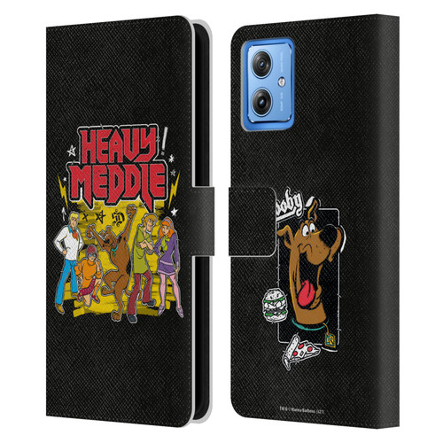 Scooby-Doo Mystery Inc. Heavy Meddle Leather Book Wallet Case Cover For Motorola Moto G54 5G
