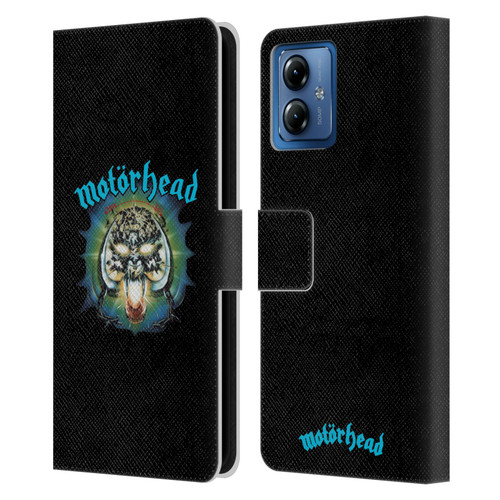 Motorhead Album Covers Overkill Leather Book Wallet Case Cover For Motorola Moto G14