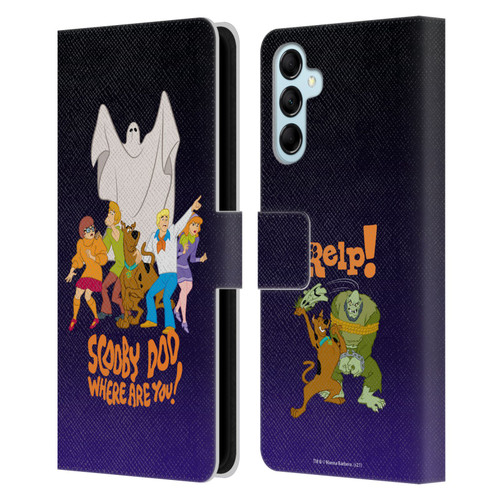 Scooby-Doo Mystery Inc. Where Are You? Leather Book Wallet Case Cover For Samsung Galaxy M14 5G