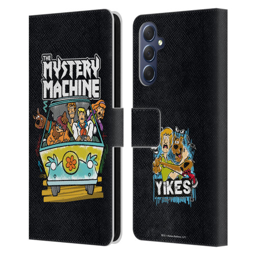 Scooby-Doo Mystery Inc. Grunge Mystery Machine Leather Book Wallet Case Cover For Samsung Galaxy M54 5G