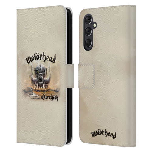 Motorhead Album Covers Aftershock Leather Book Wallet Case Cover For Samsung Galaxy A24 4G / M34 5G