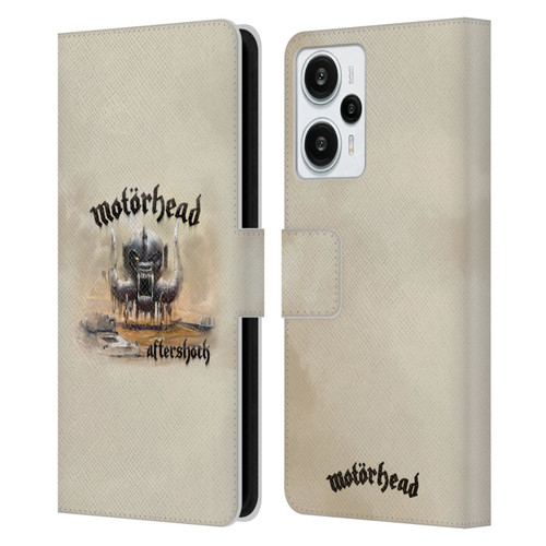 Motorhead Album Covers Aftershock Leather Book Wallet Case Cover For Xiaomi Redmi Note 12T