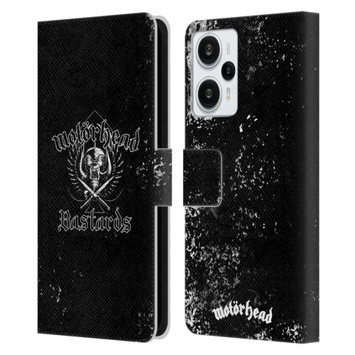 Motorhead Album Covers Bastards Leather Book Wallet Case Cover For Xiaomi Redmi Note 12T