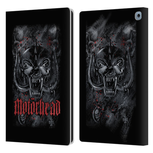 Motorhead Graphics Deathstorm Leather Book Wallet Case Cover For Amazon Fire HD 10 / Plus 2021