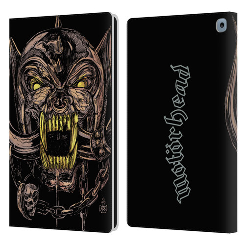 Motorhead Graphics Snaggletooth Leather Book Wallet Case Cover For Amazon Fire HD 10 / Plus 2021