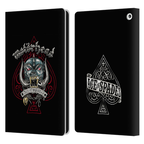 Motorhead Graphics Ace Of Spades Dog Leather Book Wallet Case Cover For Amazon Fire HD 8/Fire HD 8 Plus 2020