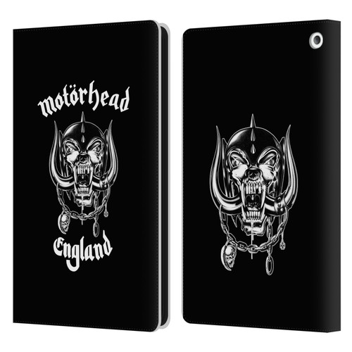 Motorhead Graphics England Leather Book Wallet Case Cover For Amazon Fire HD 8/Fire HD 8 Plus 2020