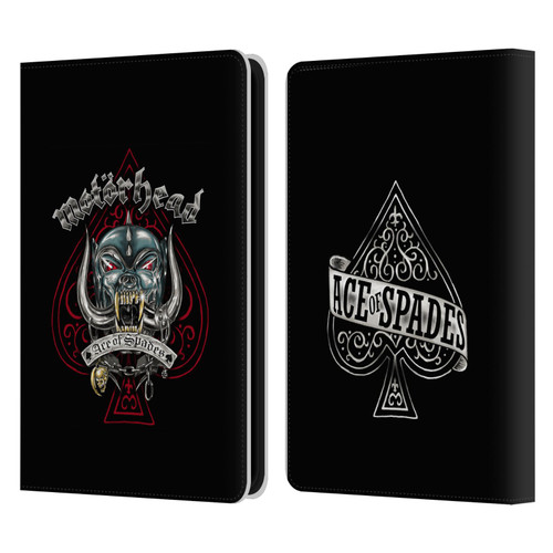 Motorhead Graphics Ace Of Spades Dog Leather Book Wallet Case Cover For Amazon Kindle 11th Gen 6in 2022