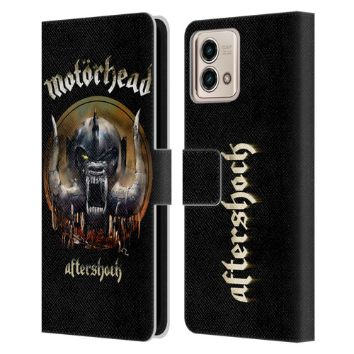 Motorhead Graphics Aftershock Leather Book Wallet Case Cover For Motorola Moto G Stylus 5G 2023