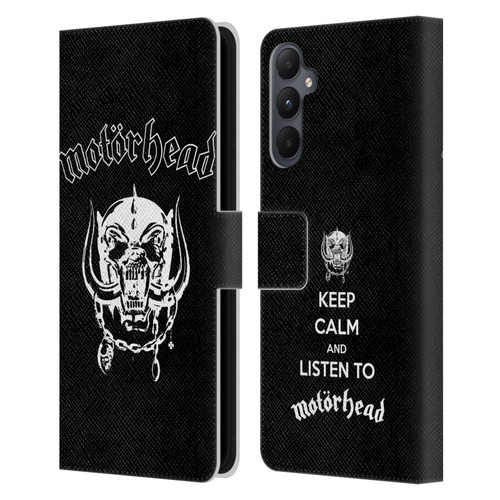 Motorhead Graphics Classic Logo Leather Book Wallet Case Cover For Samsung Galaxy A05s