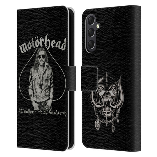 Motorhead Graphics Ace Of Spades Lemmy Leather Book Wallet Case Cover For Samsung Galaxy A24 4G / M34 5G