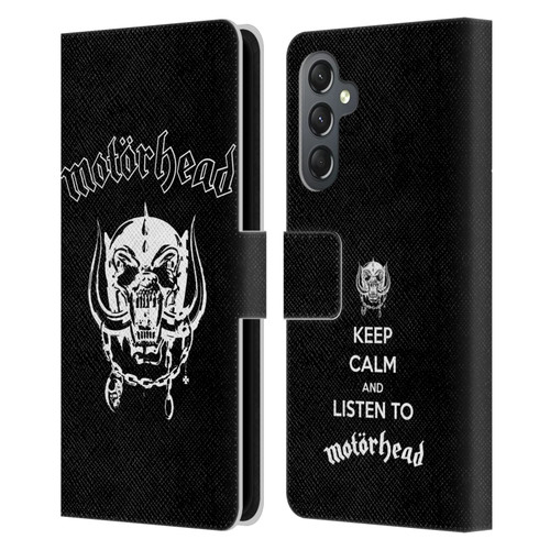 Motorhead Graphics Classic Logo Leather Book Wallet Case Cover For Samsung Galaxy A25 5G