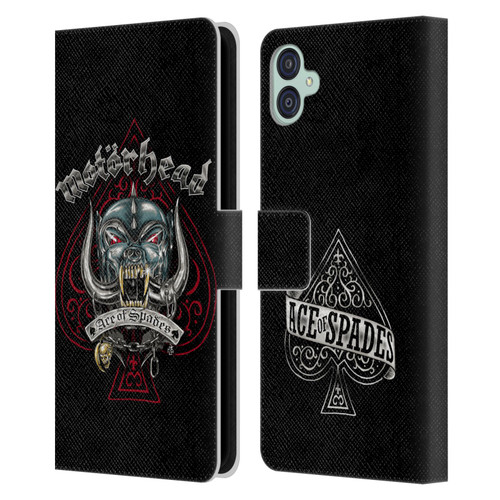 Motorhead Graphics Ace Of Spades Dog Leather Book Wallet Case Cover For Samsung Galaxy M04 5G / A04e