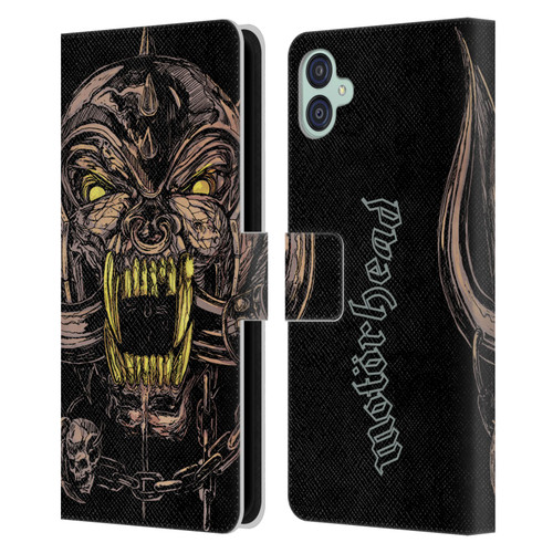 Motorhead Graphics Snaggletooth Leather Book Wallet Case Cover For Samsung Galaxy M04 5G / A04e