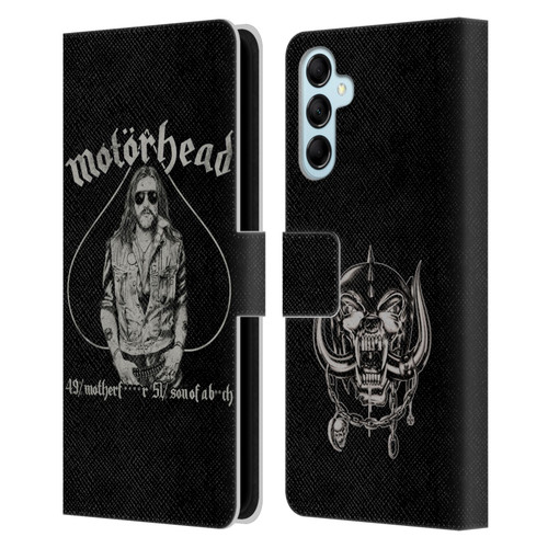 Motorhead Graphics Ace Of Spades Lemmy Leather Book Wallet Case Cover For Samsung Galaxy M14 5G