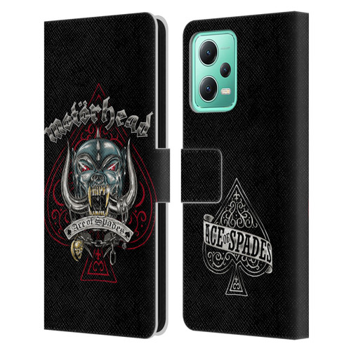 Motorhead Graphics Ace Of Spades Dog Leather Book Wallet Case Cover For Xiaomi Redmi Note 12 5G