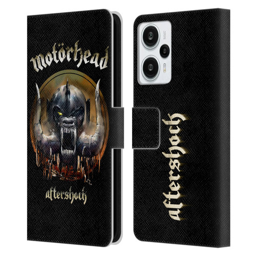 Motorhead Graphics Aftershock Leather Book Wallet Case Cover For Xiaomi Redmi Note 12T