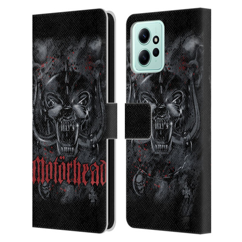 Motorhead Graphics Deathstorm Leather Book Wallet Case Cover For Xiaomi Redmi 12