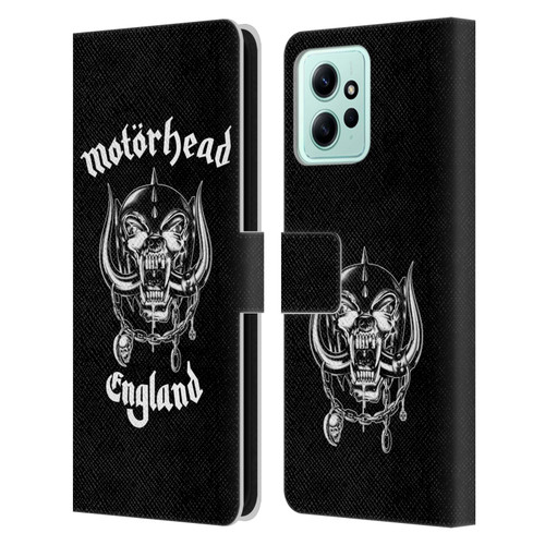 Motorhead Graphics England Leather Book Wallet Case Cover For Xiaomi Redmi 12