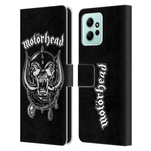 Motorhead Graphics Silver War Pig Leather Book Wallet Case Cover For Xiaomi Redmi 12