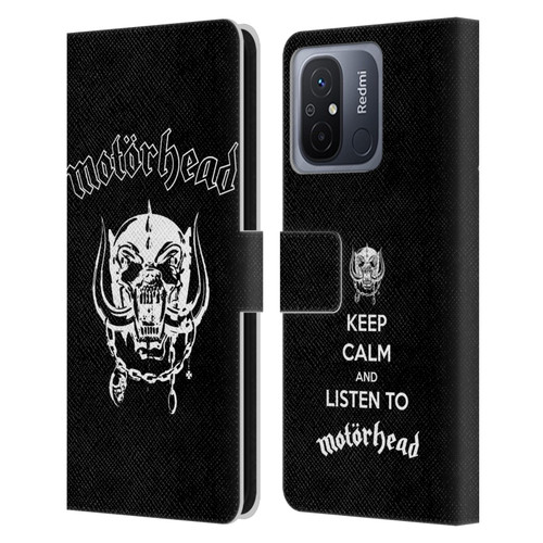 Motorhead Graphics Classic Logo Leather Book Wallet Case Cover For Xiaomi Redmi 12C