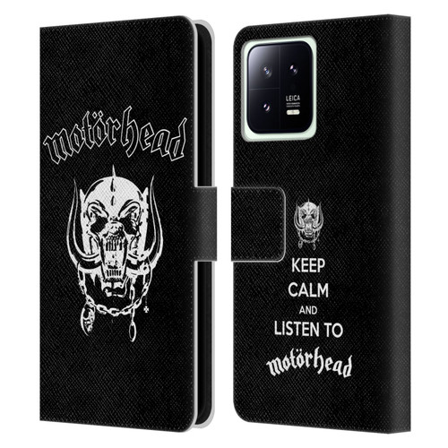 Motorhead Graphics Classic Logo Leather Book Wallet Case Cover For Xiaomi 13 5G