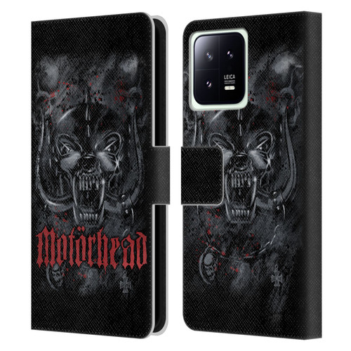 Motorhead Graphics Deathstorm Leather Book Wallet Case Cover For Xiaomi 13 5G