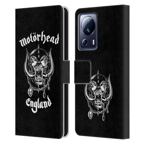 Motorhead Graphics England Leather Book Wallet Case Cover For Xiaomi 13 Lite 5G