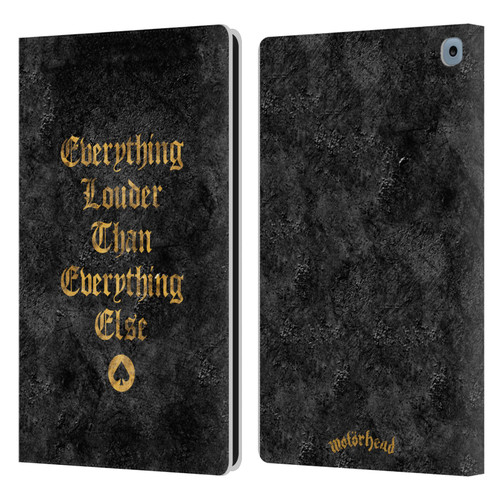 Motorhead Key Art Everything Louder Leather Book Wallet Case Cover For Amazon Fire HD 10 / Plus 2021