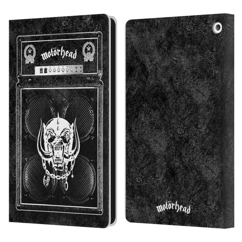 Motorhead Key Art Amp Stack Leather Book Wallet Case Cover For Amazon Fire HD 8/Fire HD 8 Plus 2020