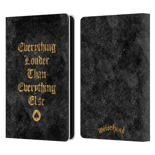 Motorhead Key Art Everything Louder Leather Book Wallet Case Cover For Amazon Kindle Paperwhite 5 (2021)