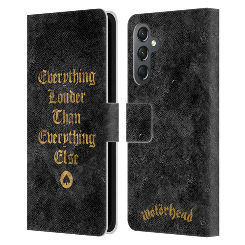 Motorhead Key Art Everything Louder Leather Book Wallet Case Cover For Samsung Galaxy A25 5G