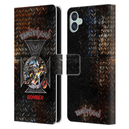 Motorhead Key Art Bomber Cross Leather Book Wallet Case Cover For Samsung Galaxy M04 5G / A04e