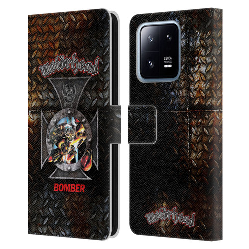 Motorhead Key Art Bomber Cross Leather Book Wallet Case Cover For Xiaomi 13 Pro 5G