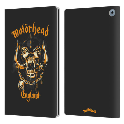 Motorhead Logo Warpig England Leather Book Wallet Case Cover For Amazon Fire HD 10 / Plus 2021