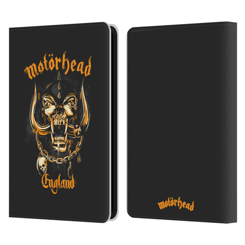 Motorhead Logo Warpig England Leather Book Wallet Case Cover For Amazon Kindle 11th Gen 6in 2022