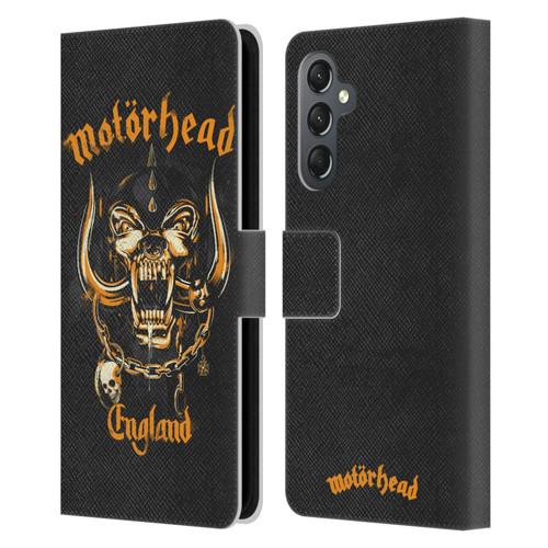 Motorhead Logo Warpig England Leather Book Wallet Case Cover For Samsung Galaxy A25 5G