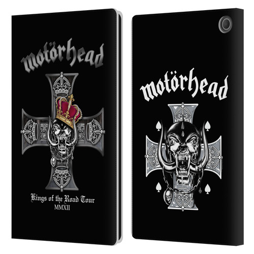 Motorhead Tours Kings Of The Road Leather Book Wallet Case Cover For Amazon Fire Max 11 2023
