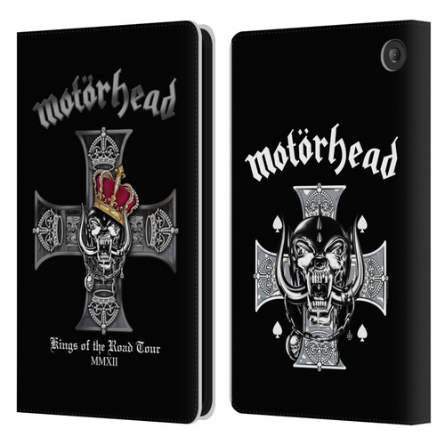 Motorhead Tours Kings Of The Road Leather Book Wallet Case Cover For Amazon Fire 7 2022