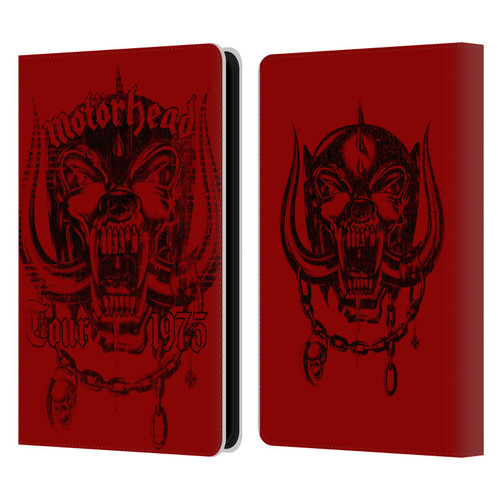 Motorhead Tours 1975 Leather Book Wallet Case Cover For Amazon Kindle Paperwhite 5 (2021)